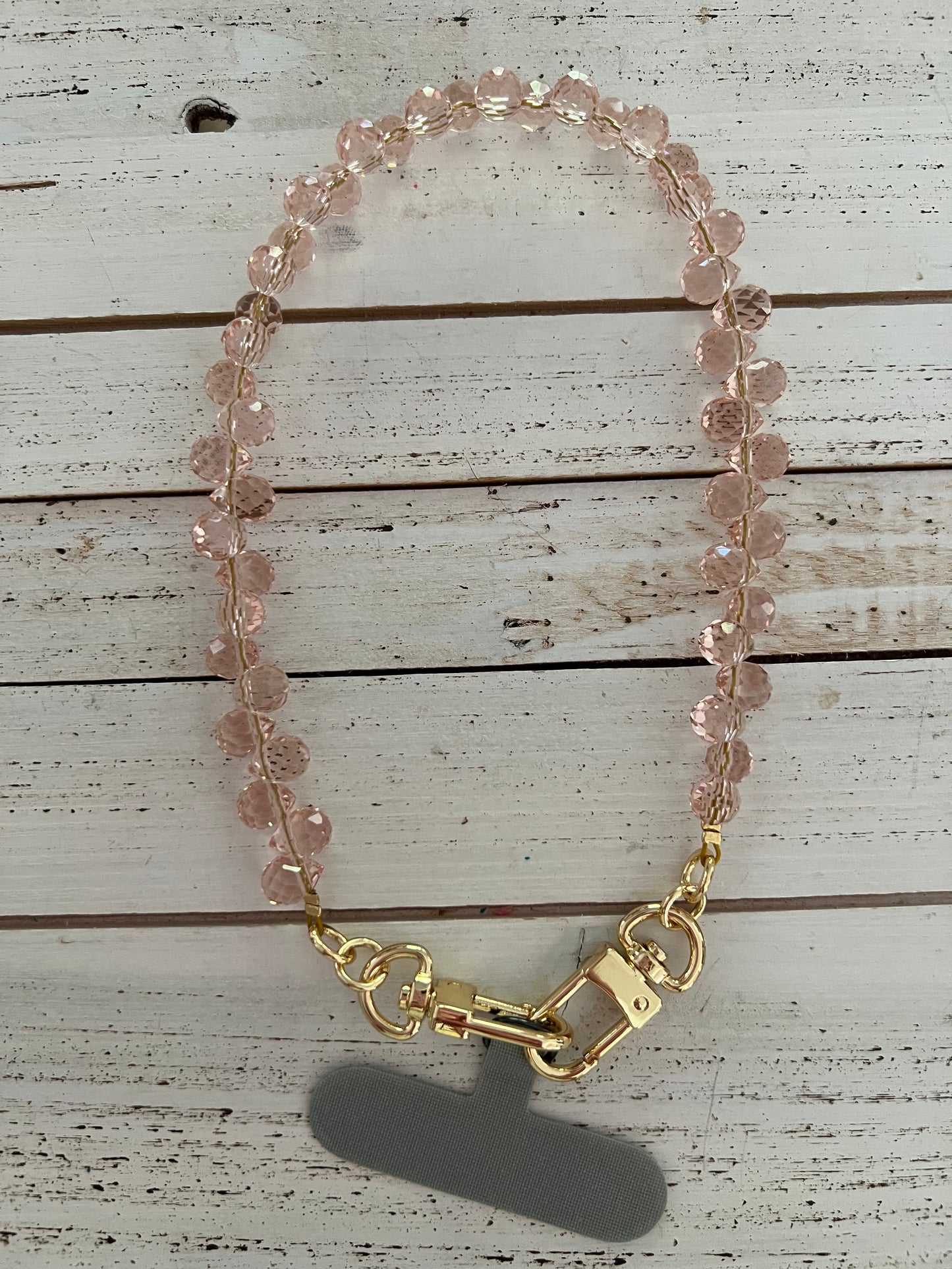 Hands Free Phone Strap/Purse Charm Short/Pink