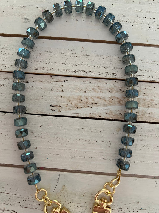 Hands Free Phone Strap/Purse Charm - Grey