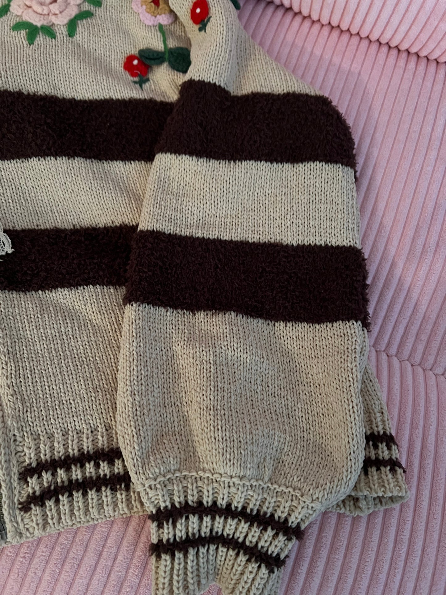 Keep Me Cozy Zip Up Sweater - Brown/Taupe