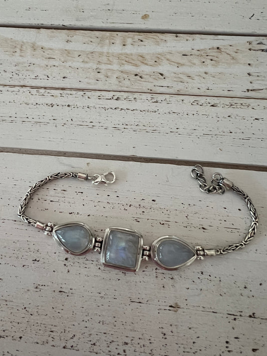 Moonstone Sterling Silver Bracelet