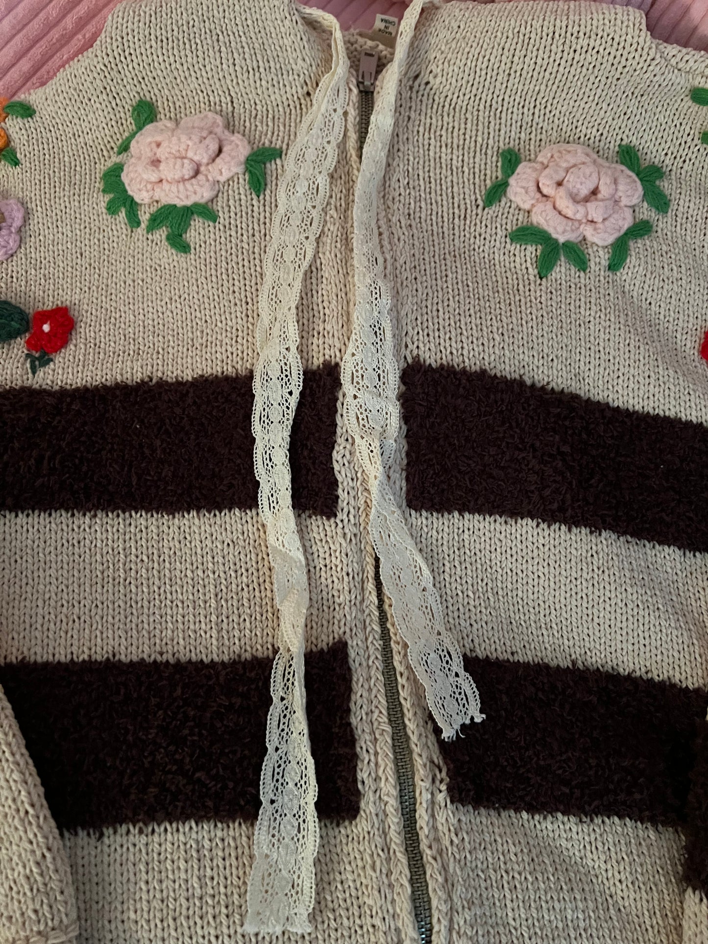 Keep Me Cozy Zip Up Sweater - Brown/Taupe