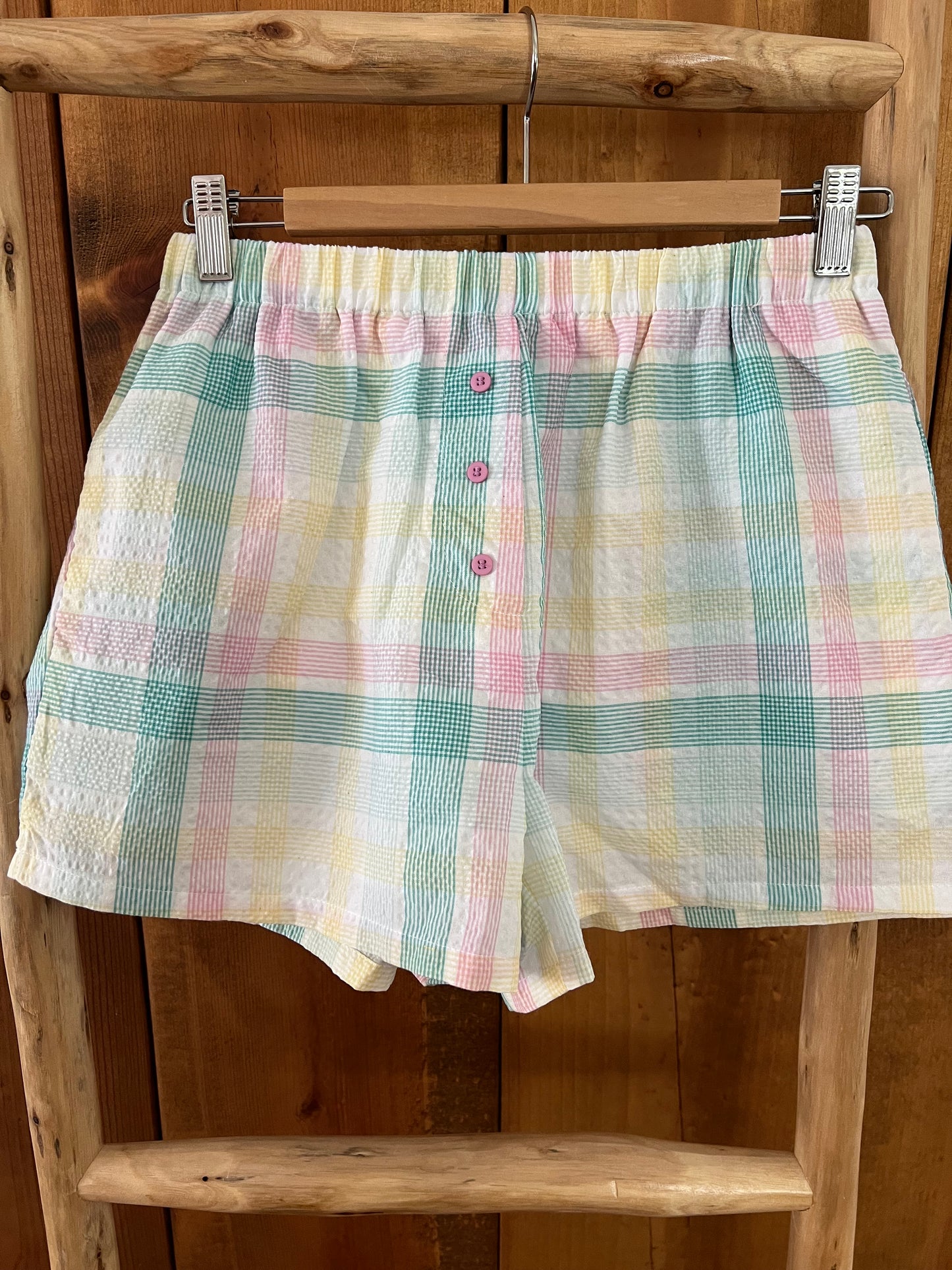 Pastel Plaid Shorts