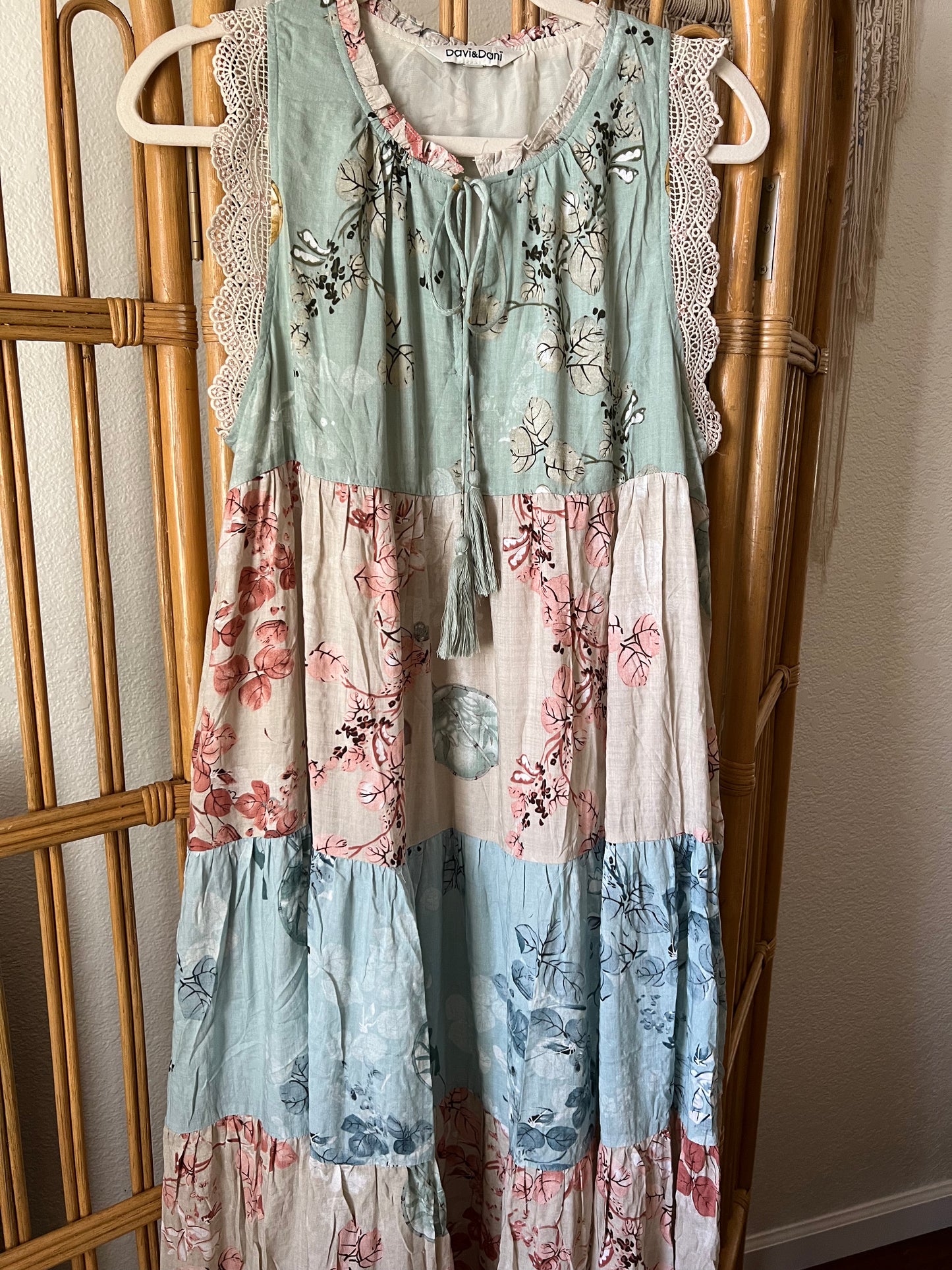 Faded Flowers Maxi Dress