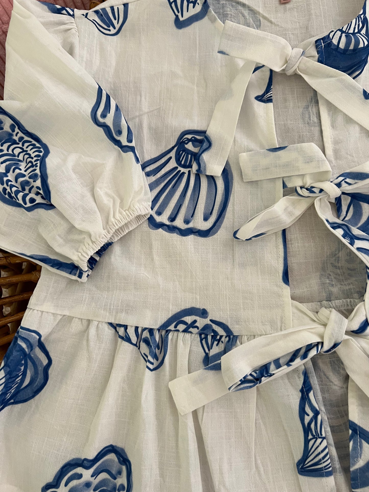 She Sells Sea Shells Peplum Top - FINAL SALE