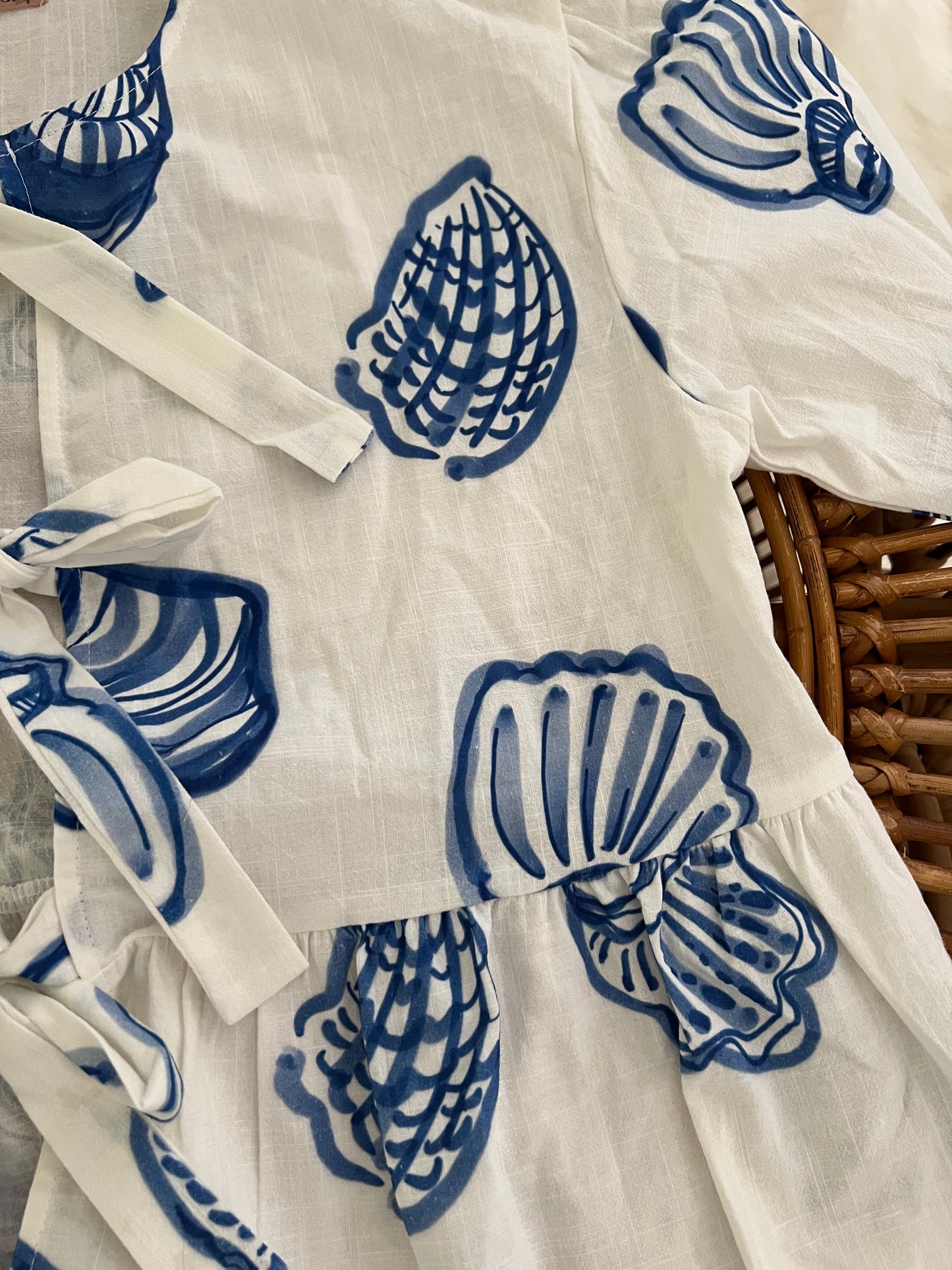 She Sells Sea Shells Peplum Top - FINAL SALE