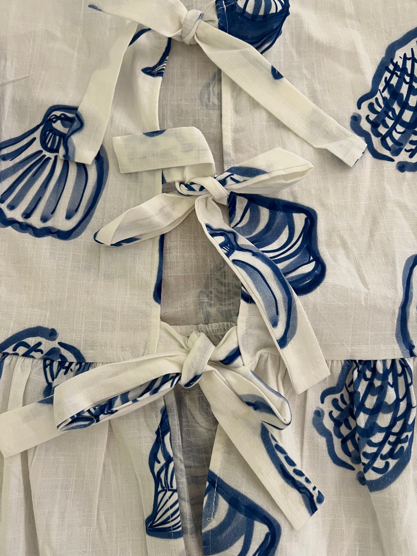 She Sells Sea Shells Peplum Top - FINAL SALE