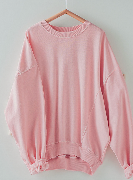 Low Tide Pullover Sweatshirt - Pink Clay