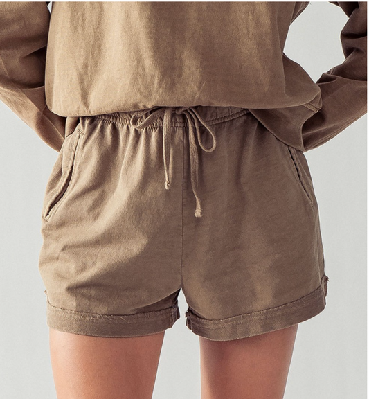 High Tide Shorts - Mocha FINAL SALE