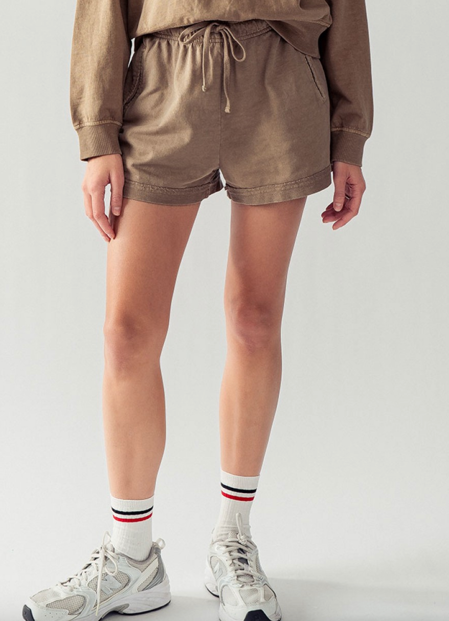 High Tide Shorts - Mocha FINAL SALE