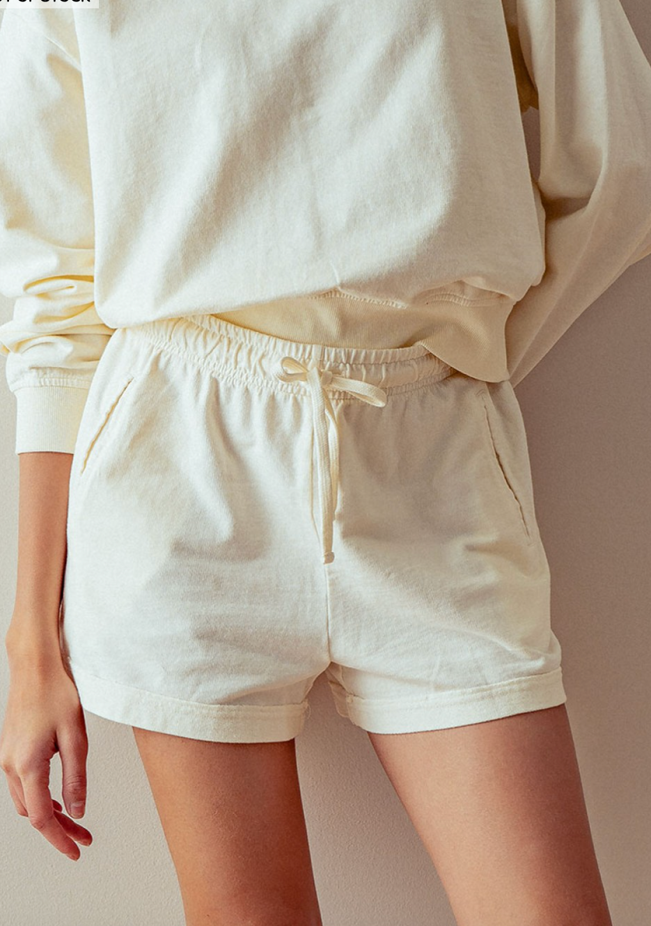 High Tide Shorts - Cream FINAL SALE