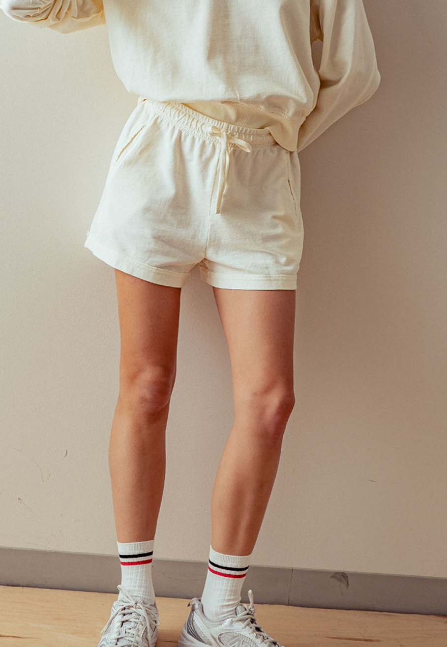 High Tide Shorts - Cream FINAL SALE