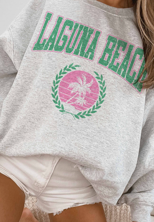 Laguna Beach Sweatshirt - Light Ash