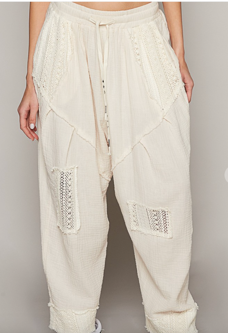 Casual Days Gauze Pants - Ivory