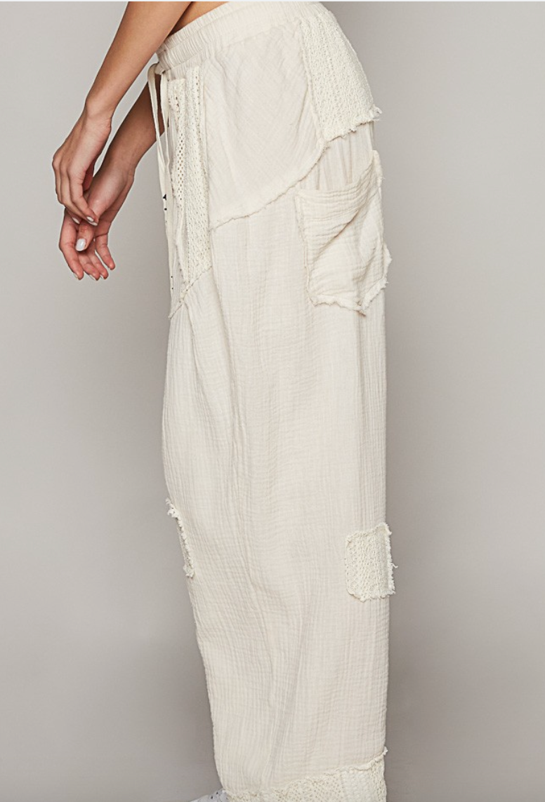 Casual Days Gauze Pants - Ivory