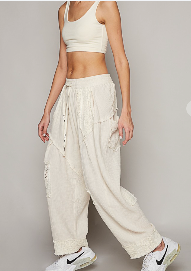 Casual Days Gauze Pants - Ivory