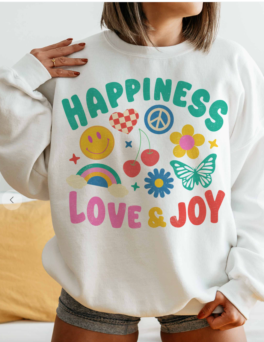 Happiness, Love & Joy Sweatshirt