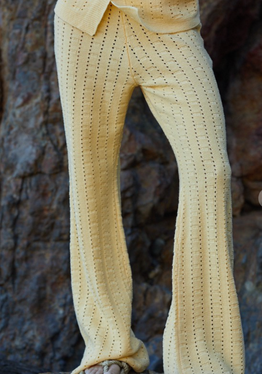 Let The Sunshine Pant - Butter Yellow FINAL SALE