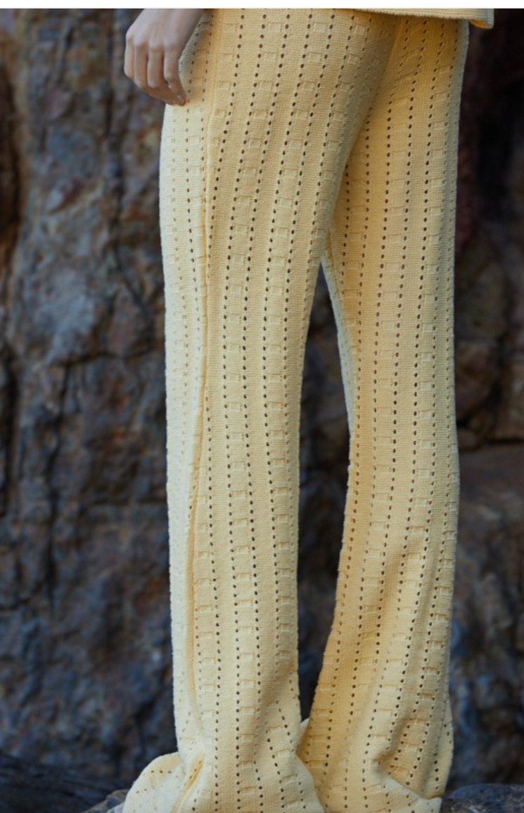 Let The Sunshine Pant - Butter Yellow FINAL SALE