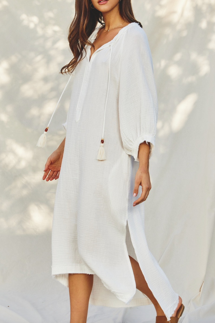 Easy Breezy Gauze Midi Dress