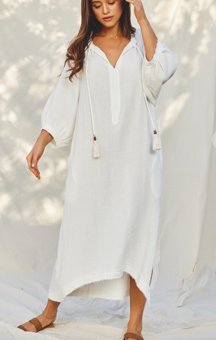 Easy Breezy Gauze Midi Dress