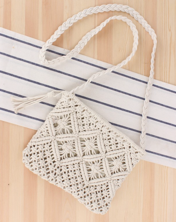 Macrame Cross Body Bag