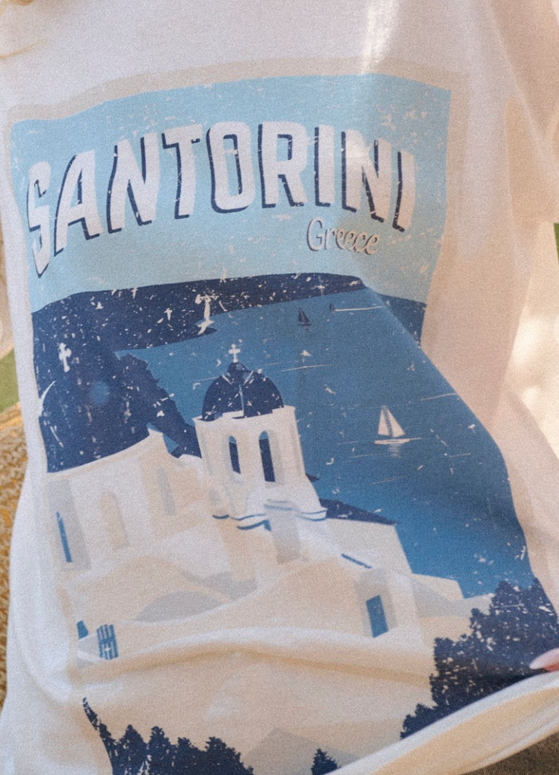 Santorini Distressed T-Shirt