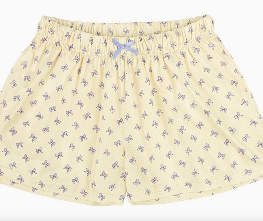 Lavender Bow Lounge Shorts