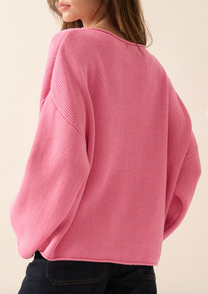 Pink Bliss Oversized Sweater