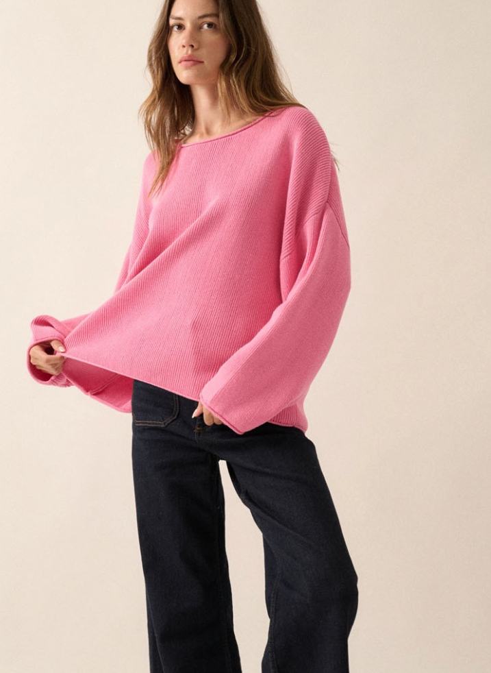 Pink Bliss Oversized Sweater