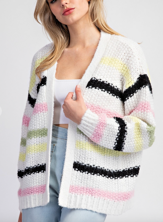 Shoreline Stripes Cardigan