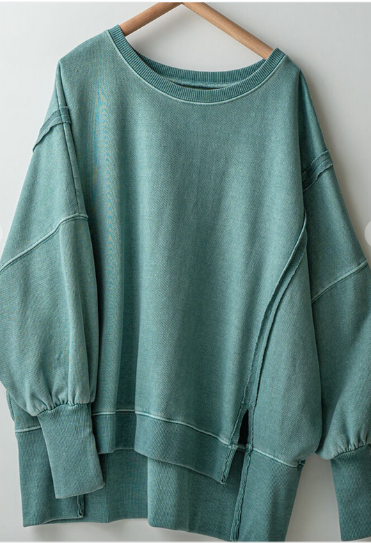 Cove Organic Cotton Sweatshirt - Teal