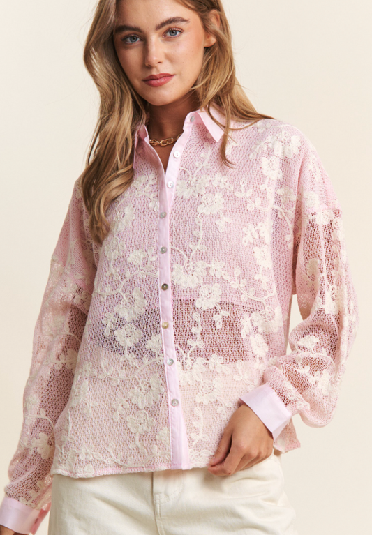 Boho Beauty Button Down Blouse