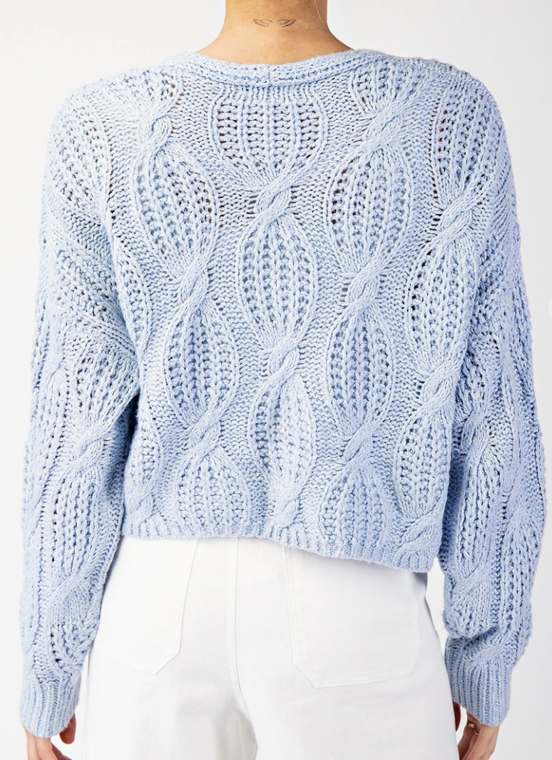 Blue Skies Cropped Cardigan