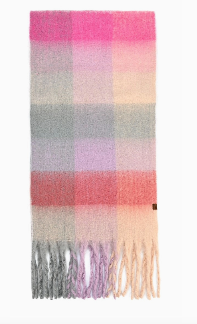 Checkered Multi-Color Scarf