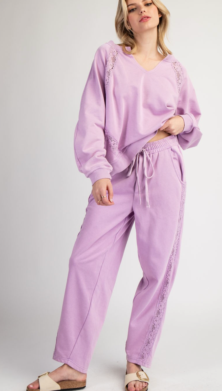 Lavender & Lace French Terry Lounge Pants