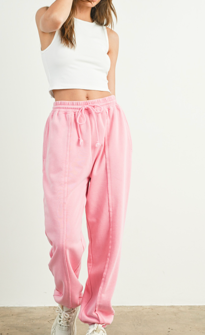 Strawberry Skies French Terry Sweat Pants