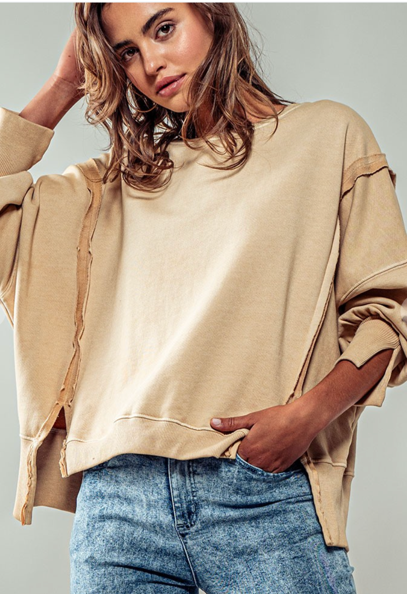 Cove Organic Cotton Sweatshirt - Mocha