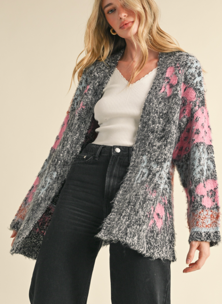 My Time Floral Cardigan