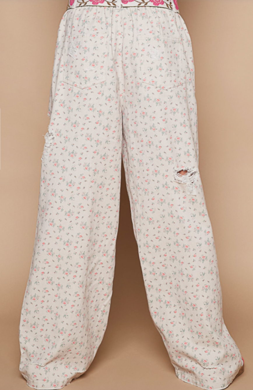 Let's Talk About It Ditsy Floral Jeans