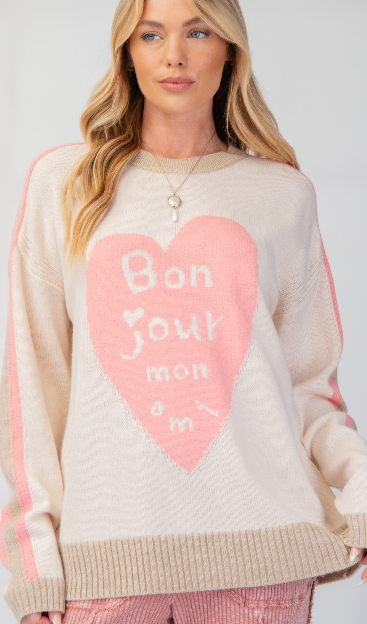 Bon Jour Sweater - Natural