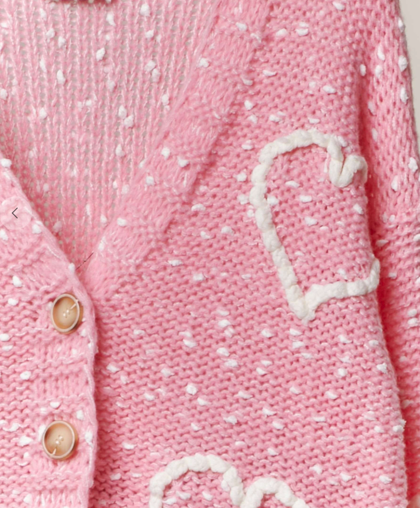 Full Of Love Heart Cardigan