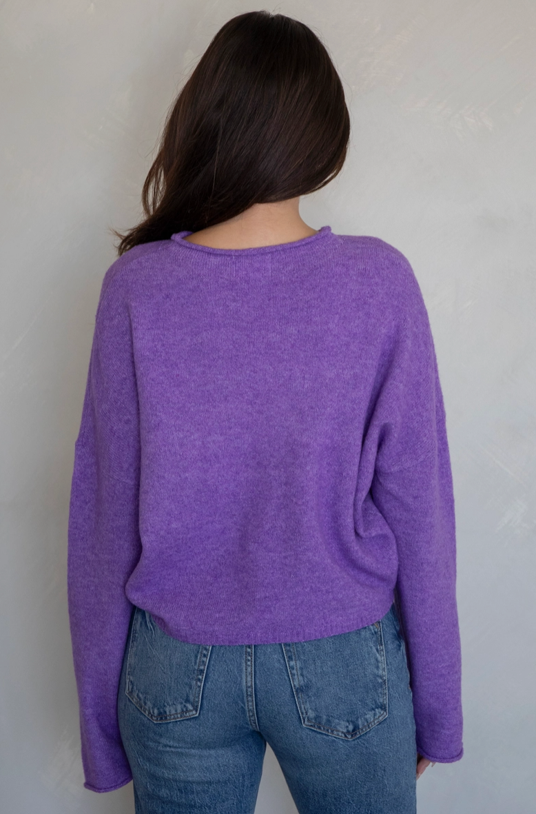 It's A Good Day Cardigan - Purple