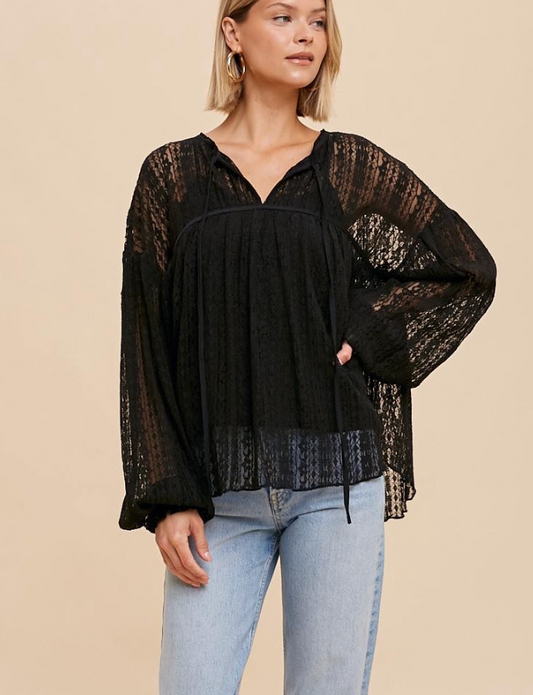 Pure Romance Lace Blouse