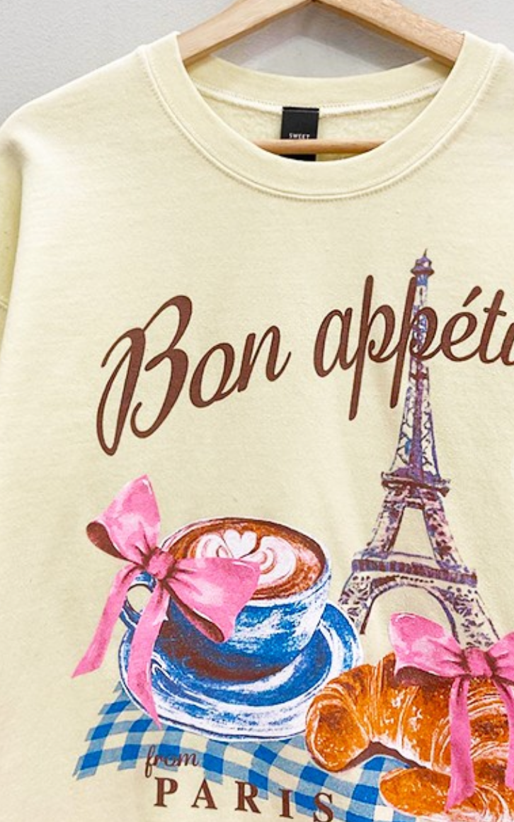 Bon Appetit Oversized Sweatshirt