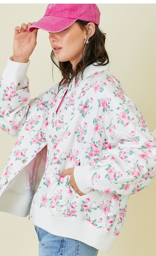 One Bloom At A Time Bomber Jacket