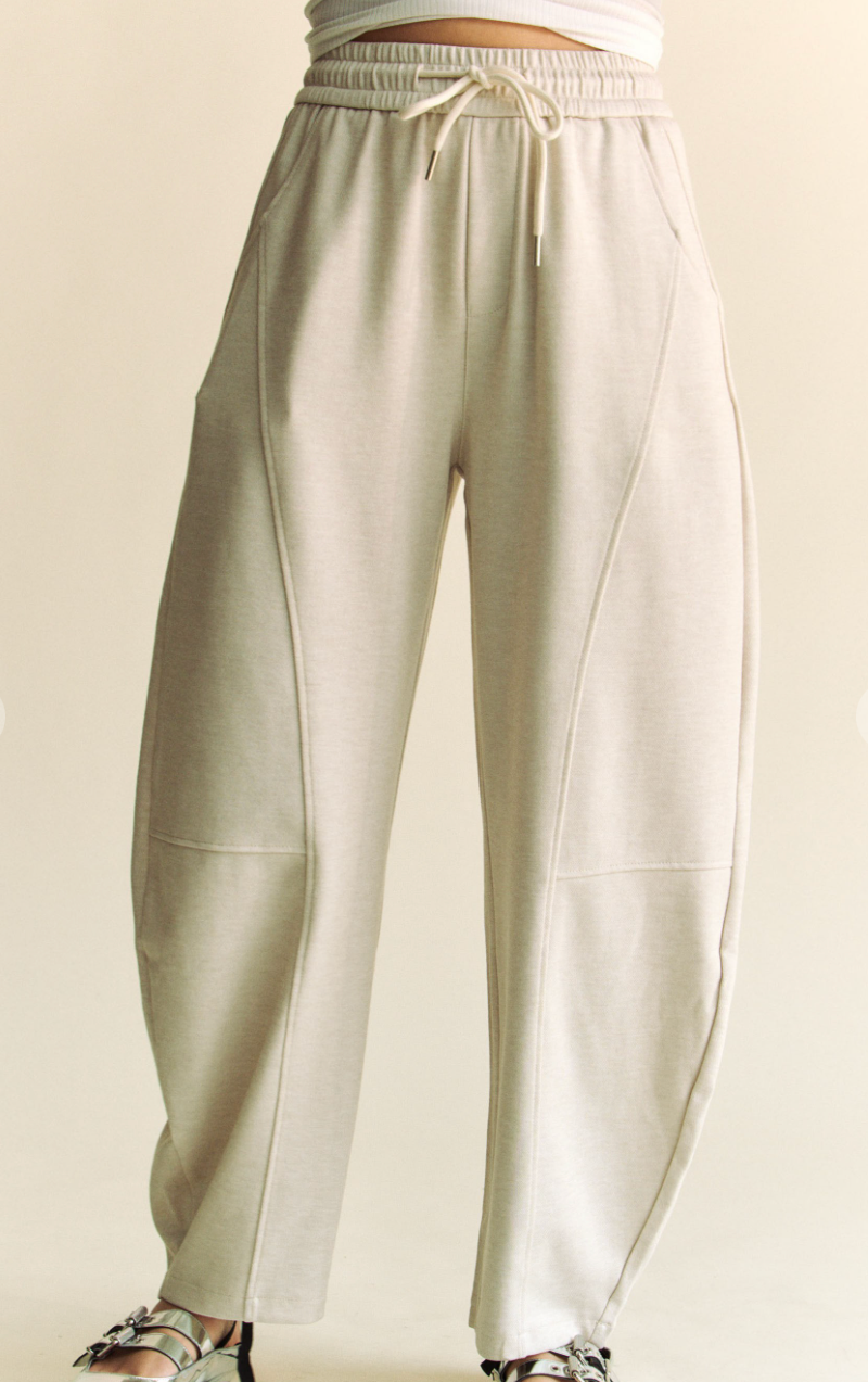 Out & About Barrel Pants - Cream