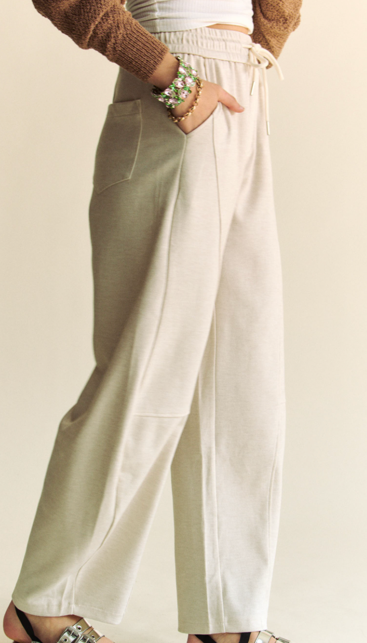 Out & About Barrel Pants - Cream