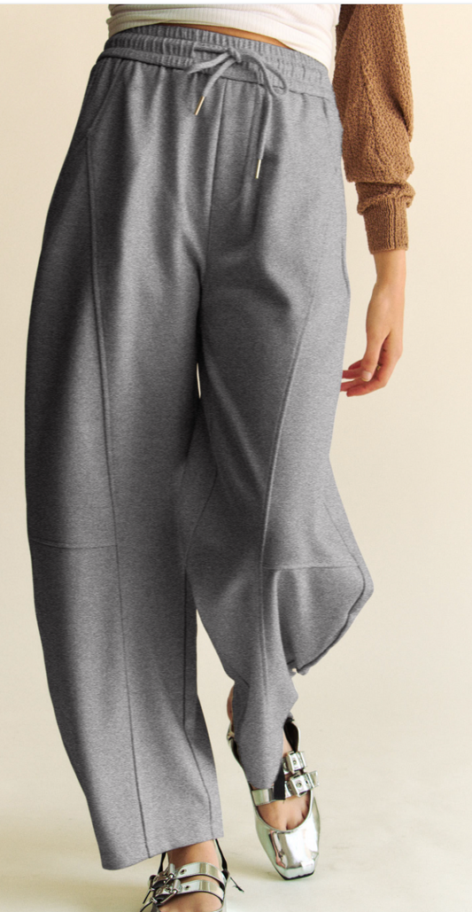 Out & About Barrel Pants - Heather Grey