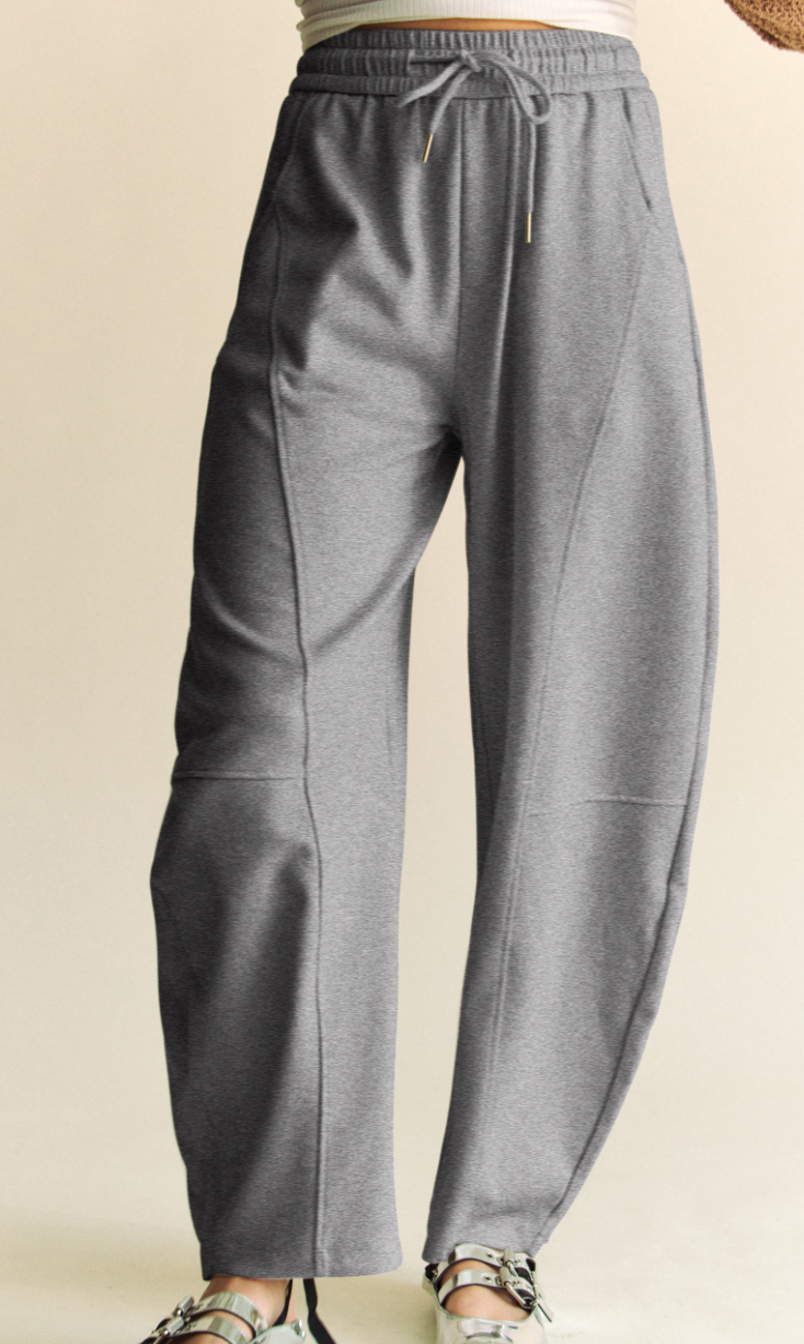 Out & About Barrel Pants - Heather Grey