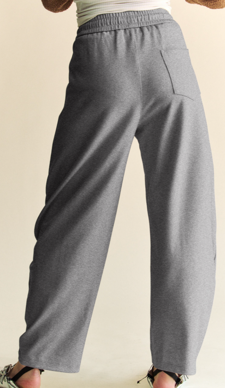 Out & About Barrel Pants - Heather Grey